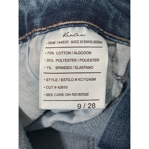 KanCan Midrise Supper Skinny Jeans Womens Size 9/28 NWT Medium Wash Whiskering - Picture 10 of 11